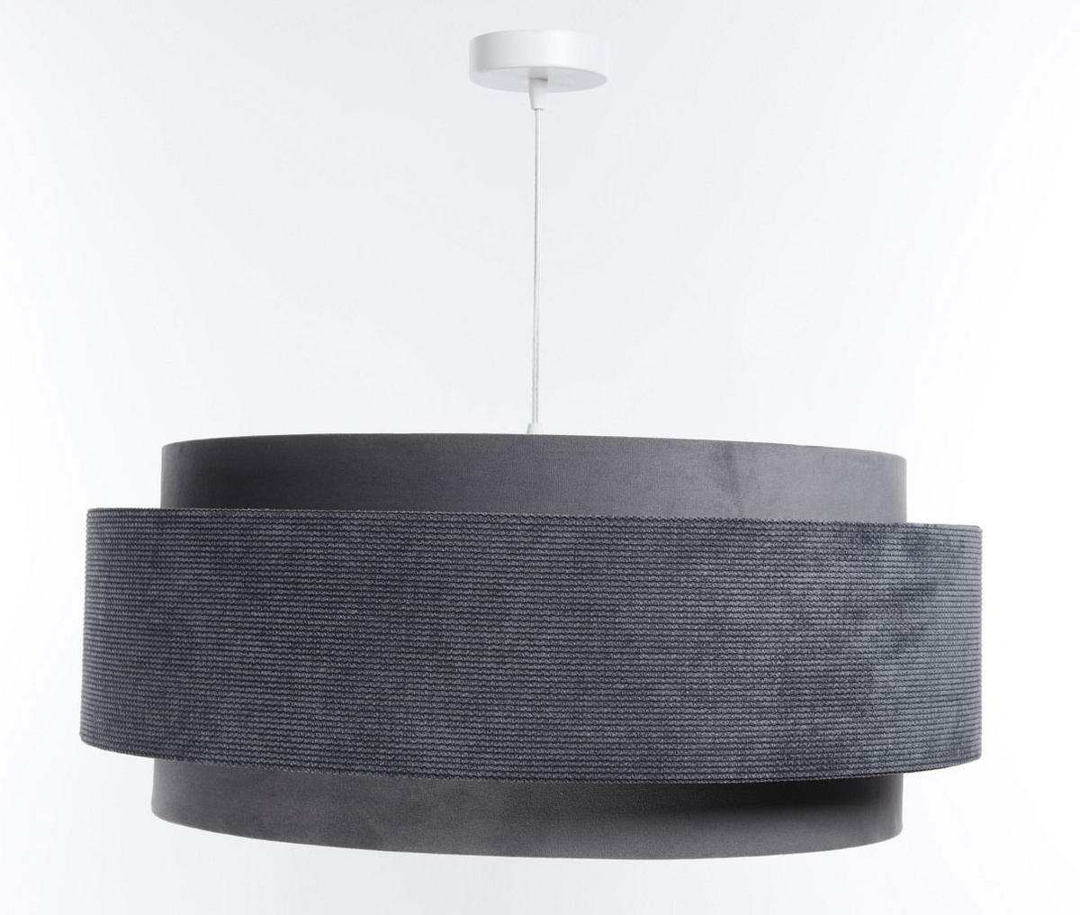 HÄNGELEUCHTE Grau 60/25 cm - Grau, Kunststoff (60/1.9/25cm) - ONZENO