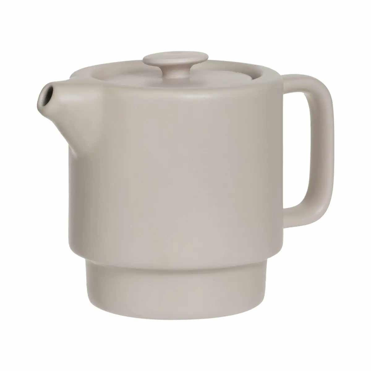 TEEKANNE mit Tasse Natural Hellrosa 400 ml 13,5/10/15 cm - Rosa, Keramik (10/13.5cm) - Secret de Gourmet
