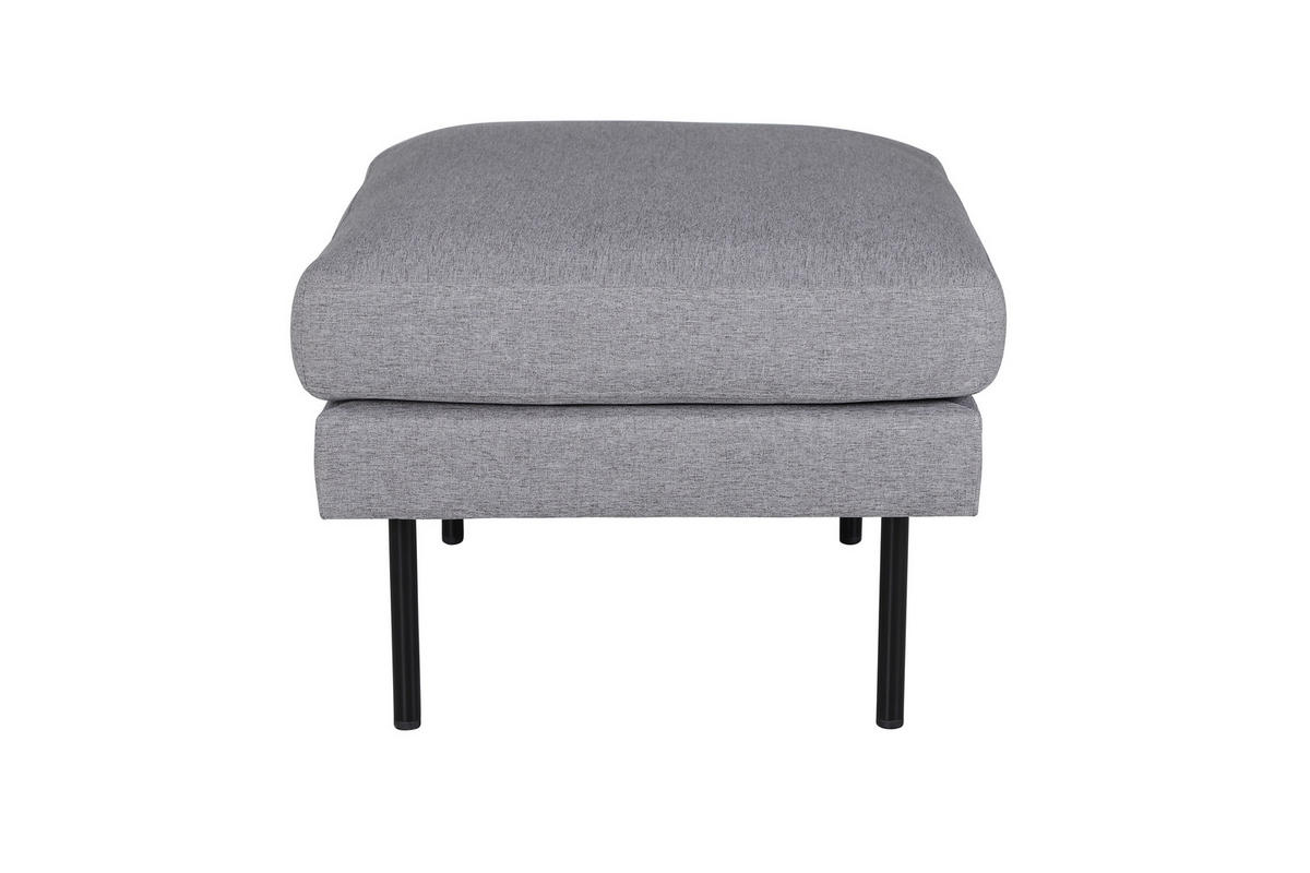 POUF schwarz grau - Grau, Holzwerkstoff (85/47/64cm) - ebuy24