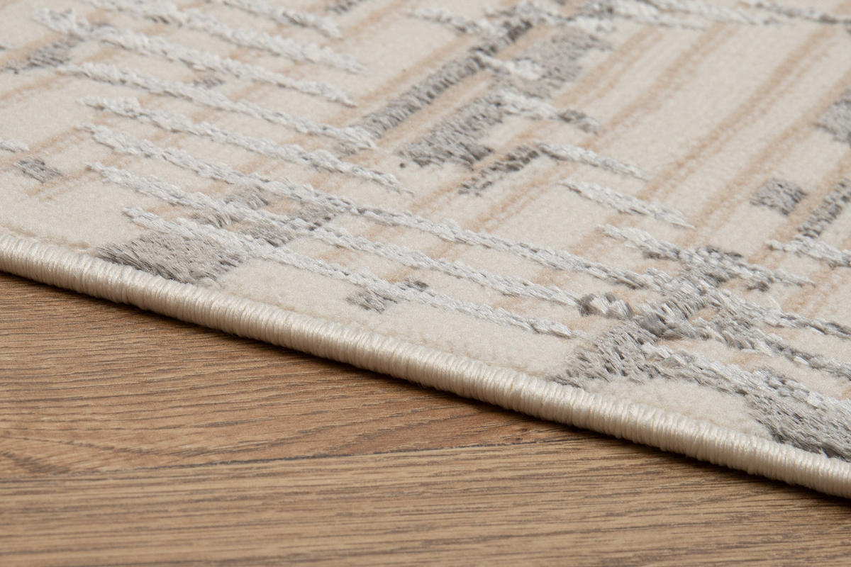 TEPPICH CRYSTAL Weiß 80/150 cm - Weiß, Textil (80/150cm) - Tapiso