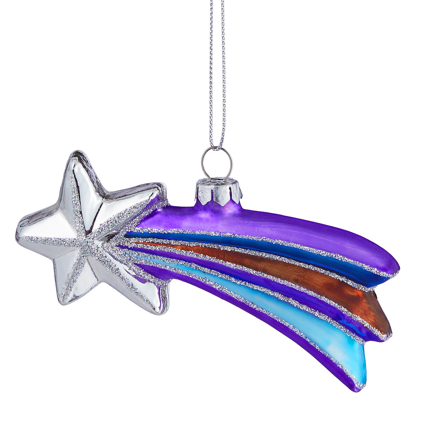 BAUMANHÄNGER Hang On Sternschnuppe - Violett, Glas (3/9/6cm) - Butlers