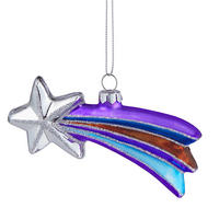 BAUMANHÄNGER Hang On Sternschnuppe - Violett, Glas (3/9/6cm) - Butlers