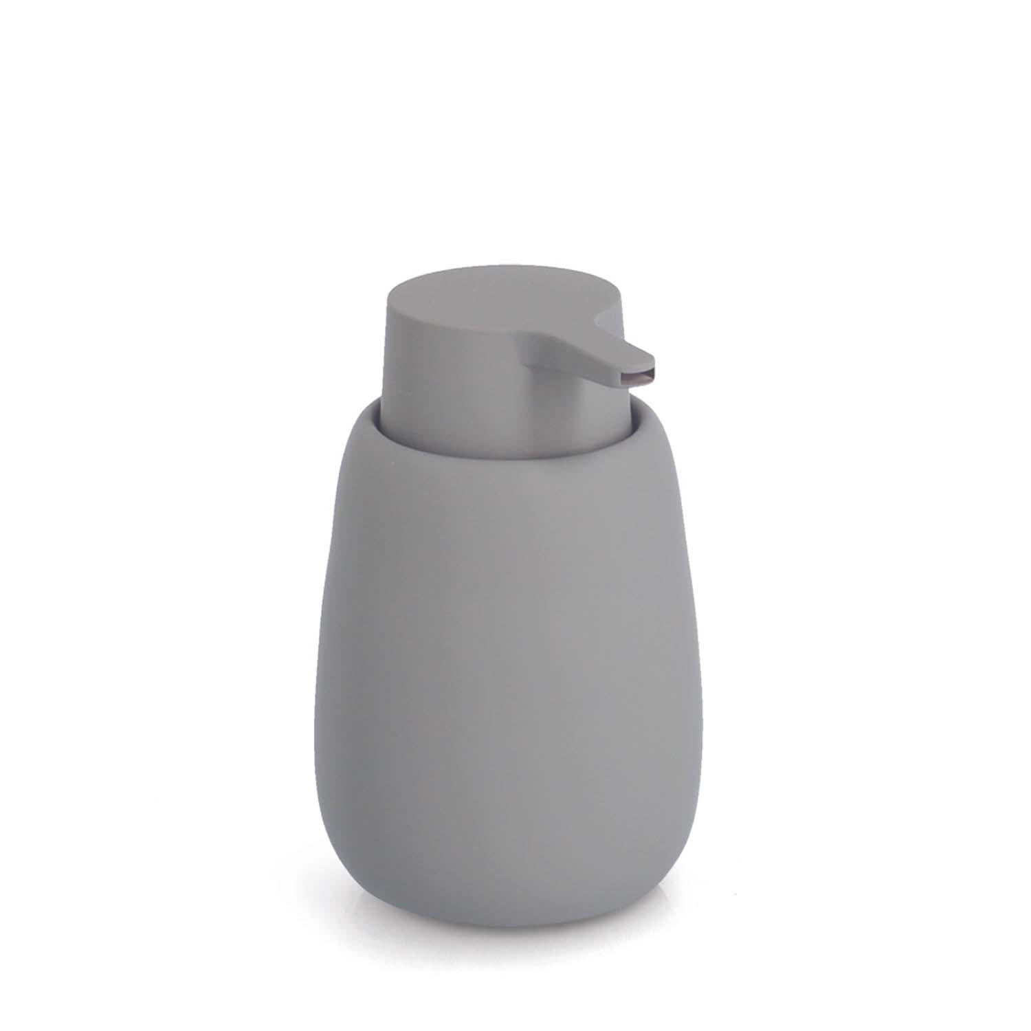 SEIFENSPENDER - Keramik, Grau - Grau, Keramik (8.8/13.7/8.8cm) - Zeller Present