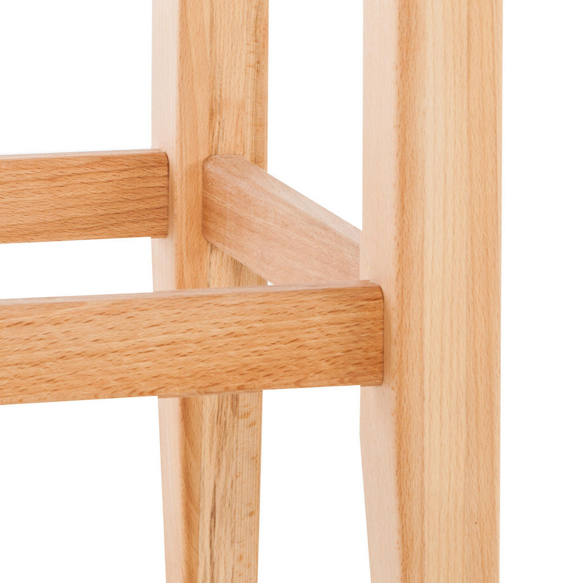 BARSTUHL - Kernbuche massiv, geölt - Kernbuche, Holz (36/96/36cm) - home24