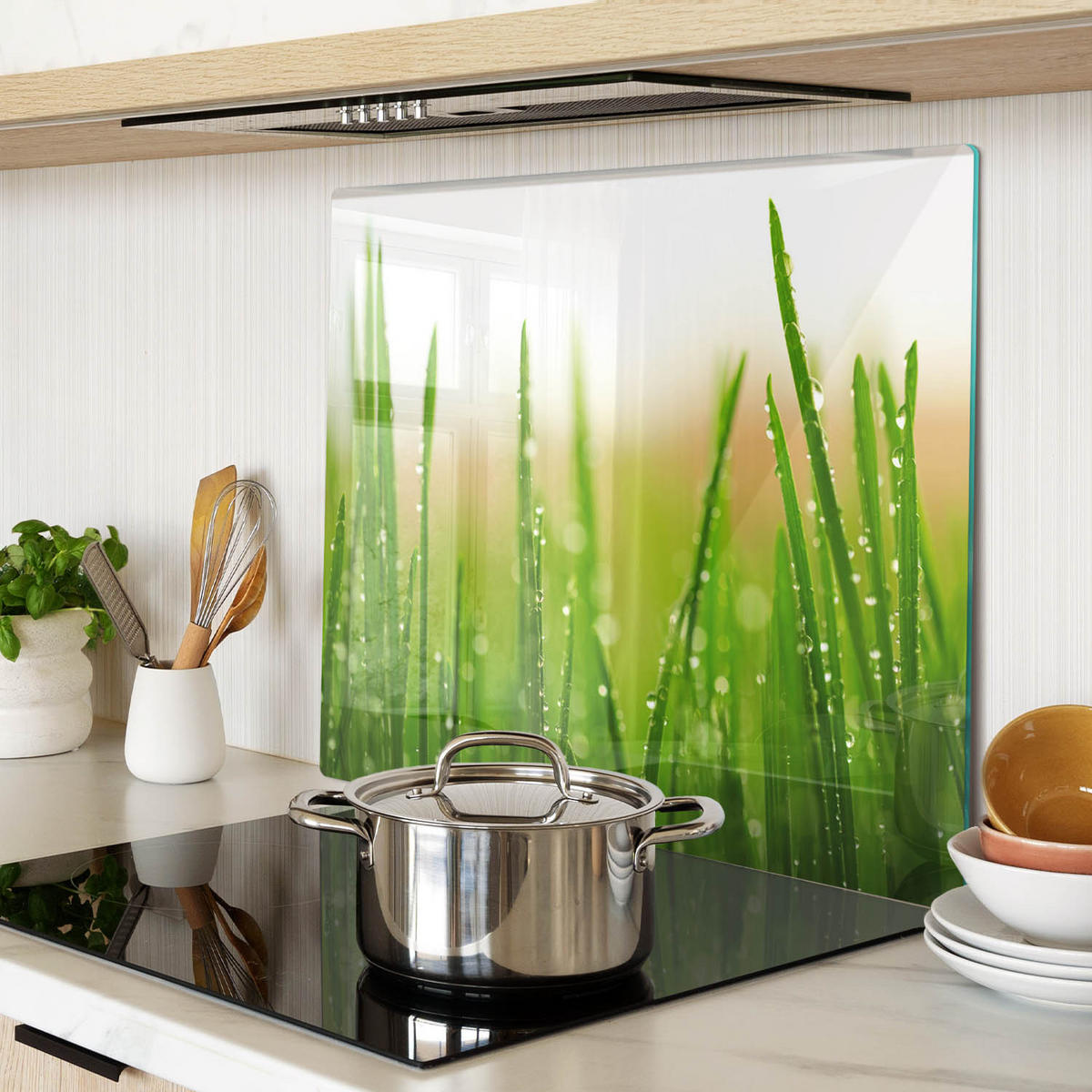 GLASPLATTE 60x52 cm Gras - Grün, Glas (60/0.4/52cm) - TULUP