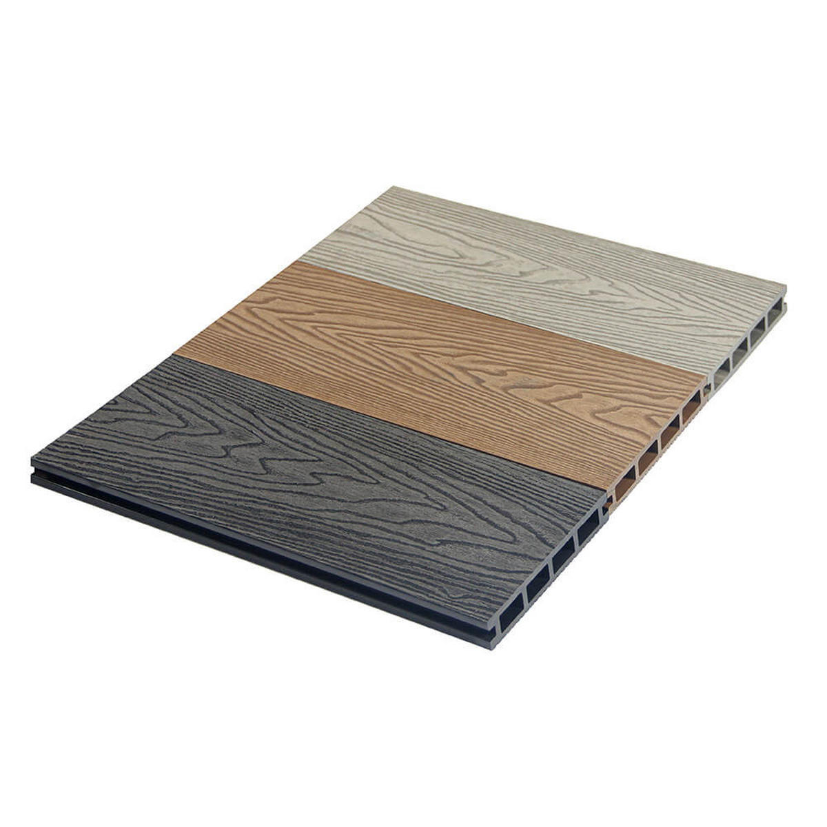 TERRASSENDIELEN SAMANA PREMIUM - Anthrazit, 50m² - Anthrazit, Kunststoff (220/14.6/2.5cm) - Home Deluxe