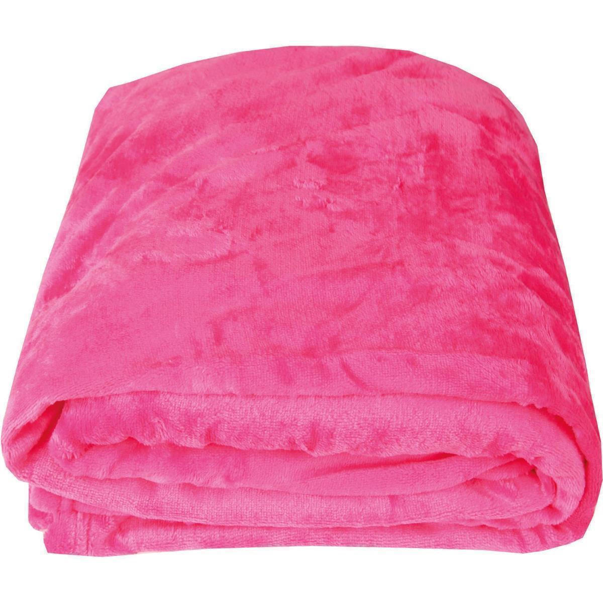 KUSCHELDECKE "Celina" 2er-Pack Pink 60x80 cm - Pink, Textil (60/80cm)