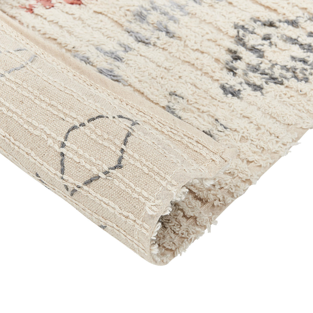 KURZFLOR-TEPPICH Dispur 150/80 cm - Beige, Textil (80/150cm) - Beliani