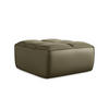 POUF Kunstleder Grün - Schwarz/Olivgrün, Leder/Kunststoff (80/43/93cm) - Makamii