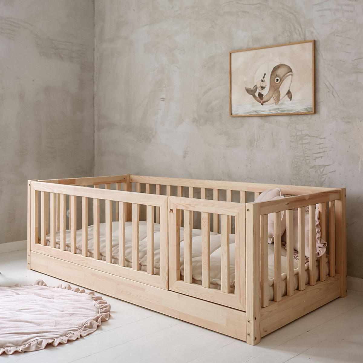 POSTEL 120/200 Bambino Přírodní dřevo - hnědá, dřevo (120/200cm) - Petits-meubles