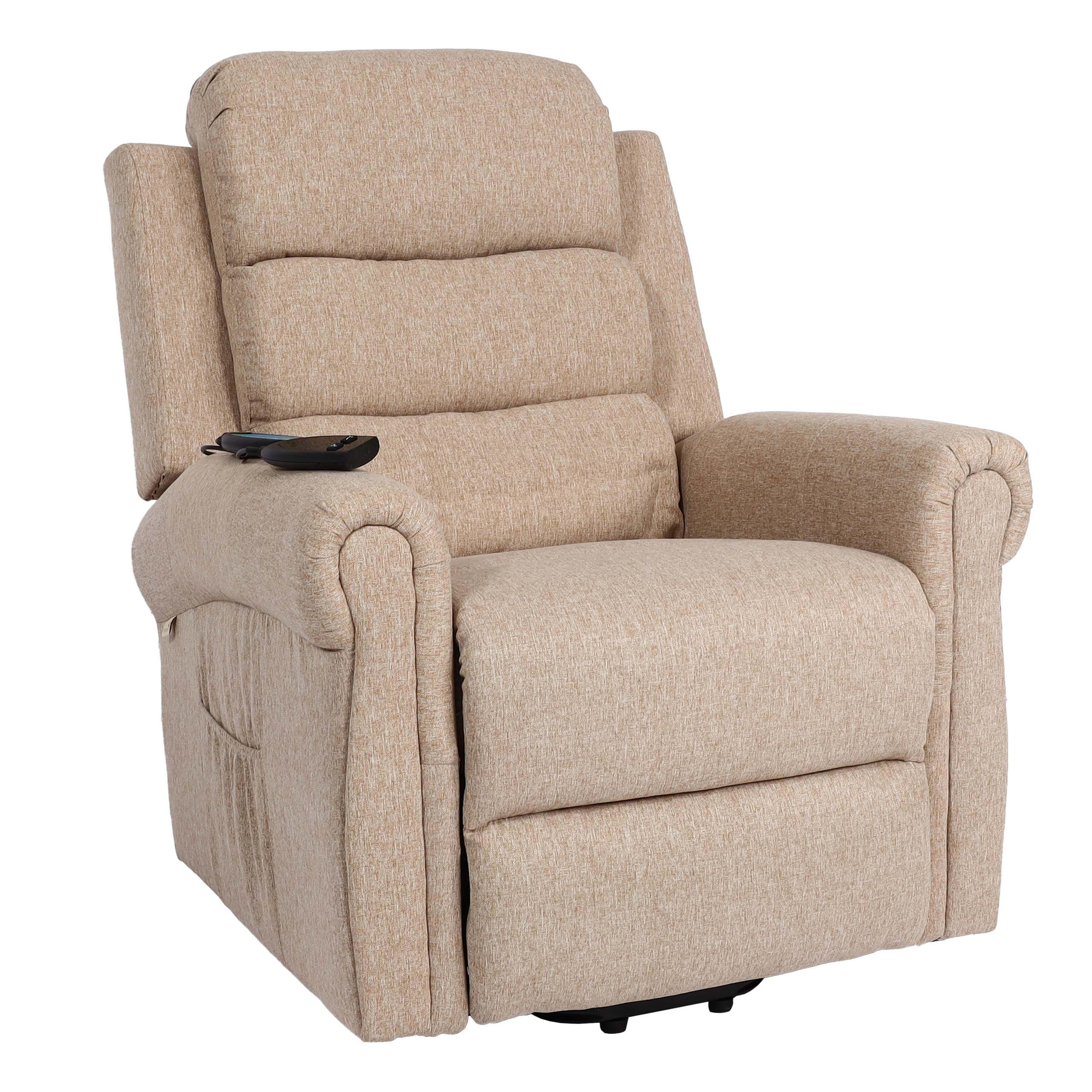 Berlinlodge Massagesessel Beige 83x144x83 cm