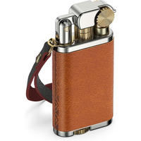 FEUERZEUG Leder Braun Metall - Braun, Leder (1/2.6/5.5cm)