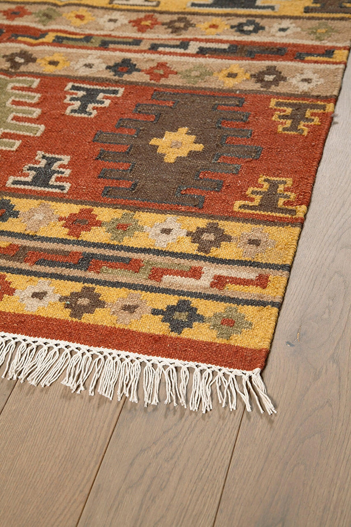 TEPPICH handgewebt Kelim Wolle LAZO Mehrfarbig 60 x 90 cm - Multicolor, Naturmaterialien (60/90cm) - Novatrend