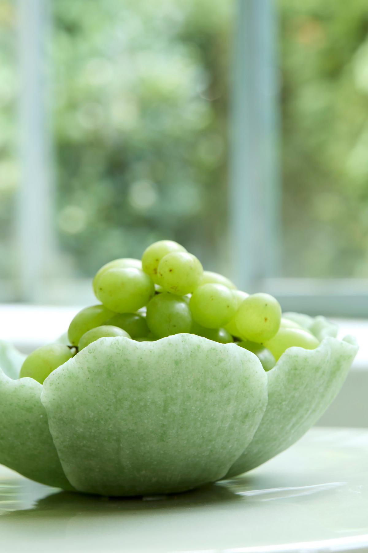 SCHALE Freesia Grün Ø20,5/7,5 cm - Grün, Kunststoff (7.5cm) - Light & Living