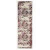 VINTAGE-LÄUFER Suki 80/240 cm - Rot/Creme, Kunststoff (80/240cm) - benuta
