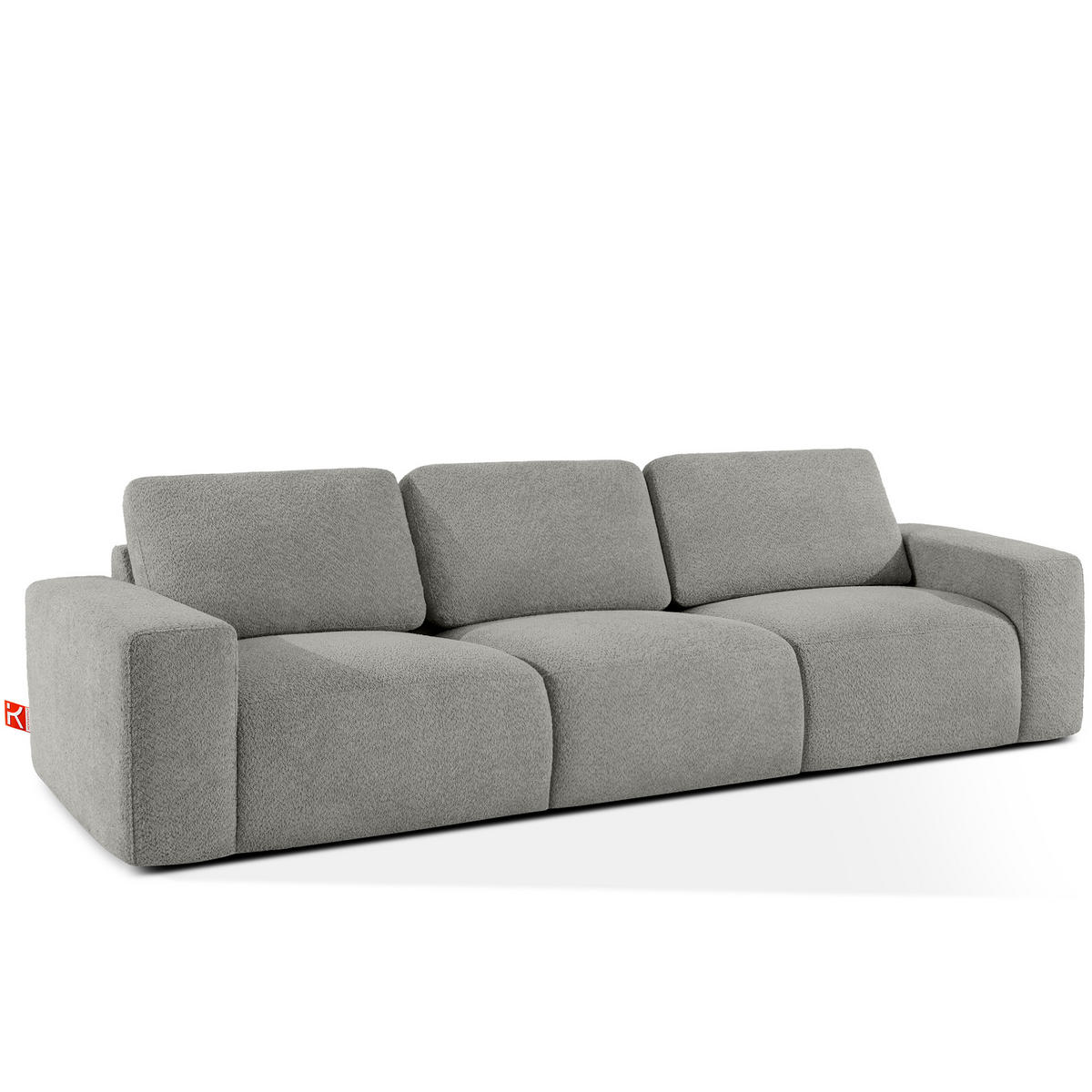 3-SITZER SOFA ZUCCO, Dunkelaschgrau - Dunkelgrau, Holz/Holzwerkstoff (292/85/100cm) - KONSIMO®