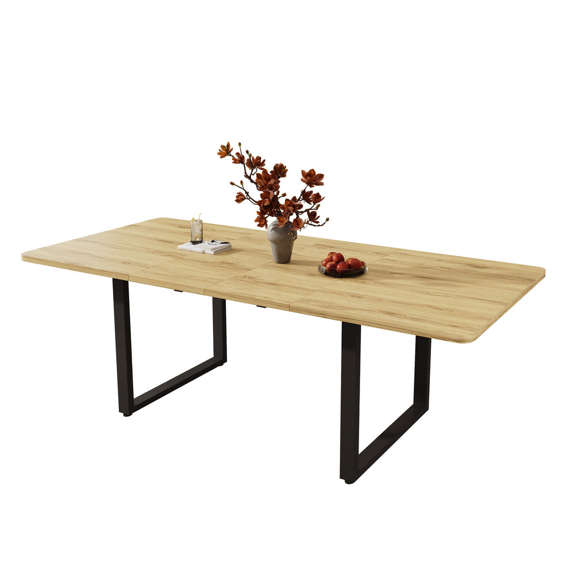 ESSTISCH ausziehbar 140-220/80 cm DE-39776 Naturholzfarbe - Naturfarben, Holzwerkstoff (80/220/75cm) - ComfortXL