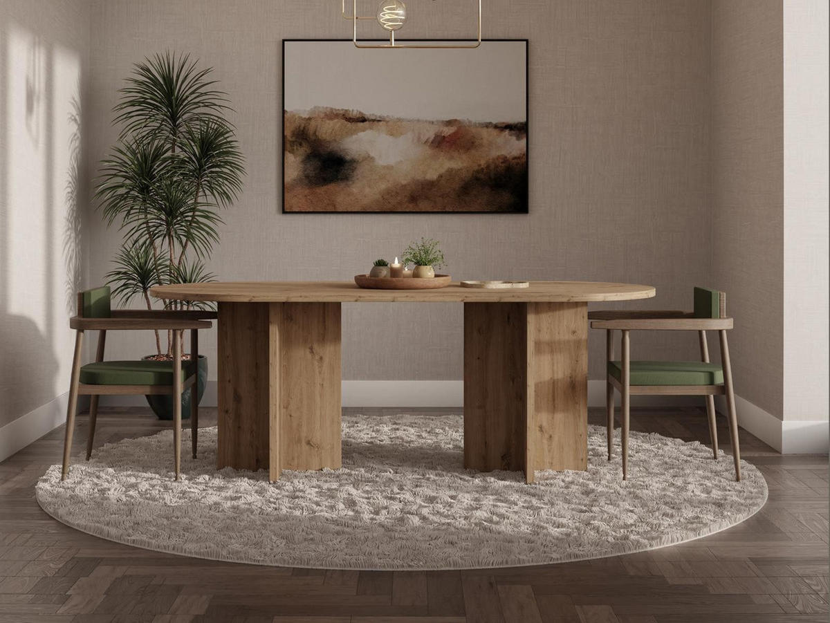 ESSTISCH Eiche Artisan SANAS - Eiche Artisan, Holzwerkstoff (90/204/75cm) - Compleo24