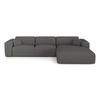 ECKSOFA RECHTS SCHLAFSOFA Steinbock Graphitgrau 280cm - Graphitfarben/Grau, Textil (280/165cm) - Sia Home