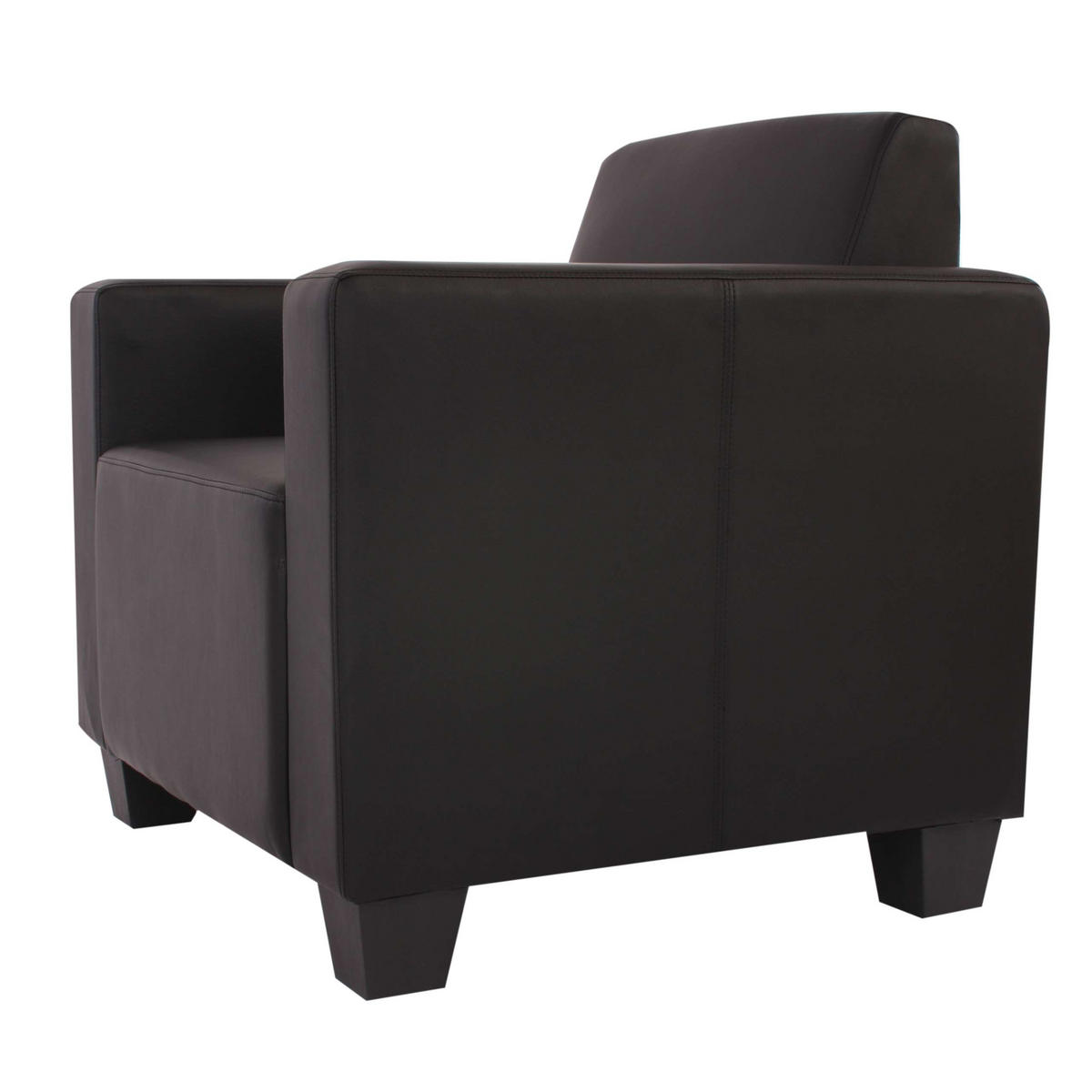 SESSEL MIT OTTOMANE Schwarz - Schwarz, Textil (82/76/72cm) - MCW
