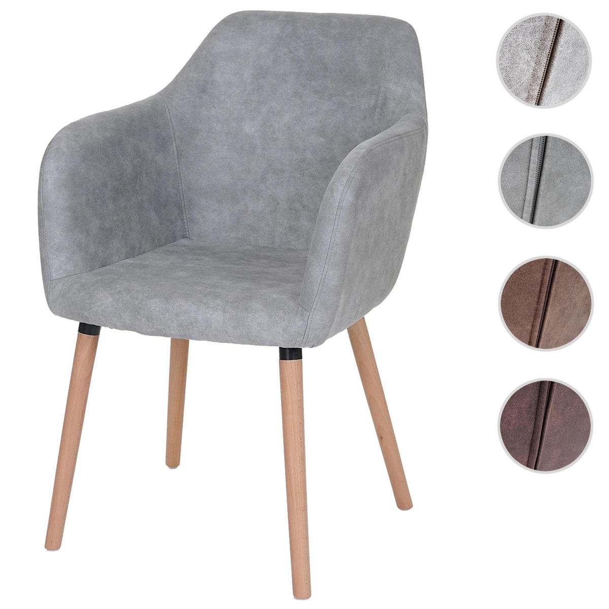ESSZIMMERSTUHL Beton Dekor - Grau, Textil (58/88/64cm) - Jamb