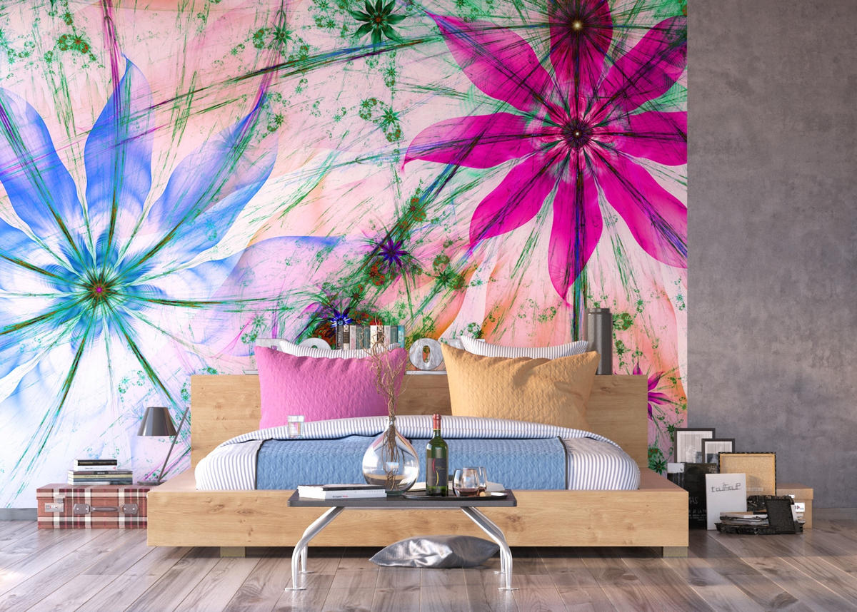 FOTOTAPETE Blumen 375 x 270 cm - Pink, Papier (375/270cm) - Sanders & Sanders