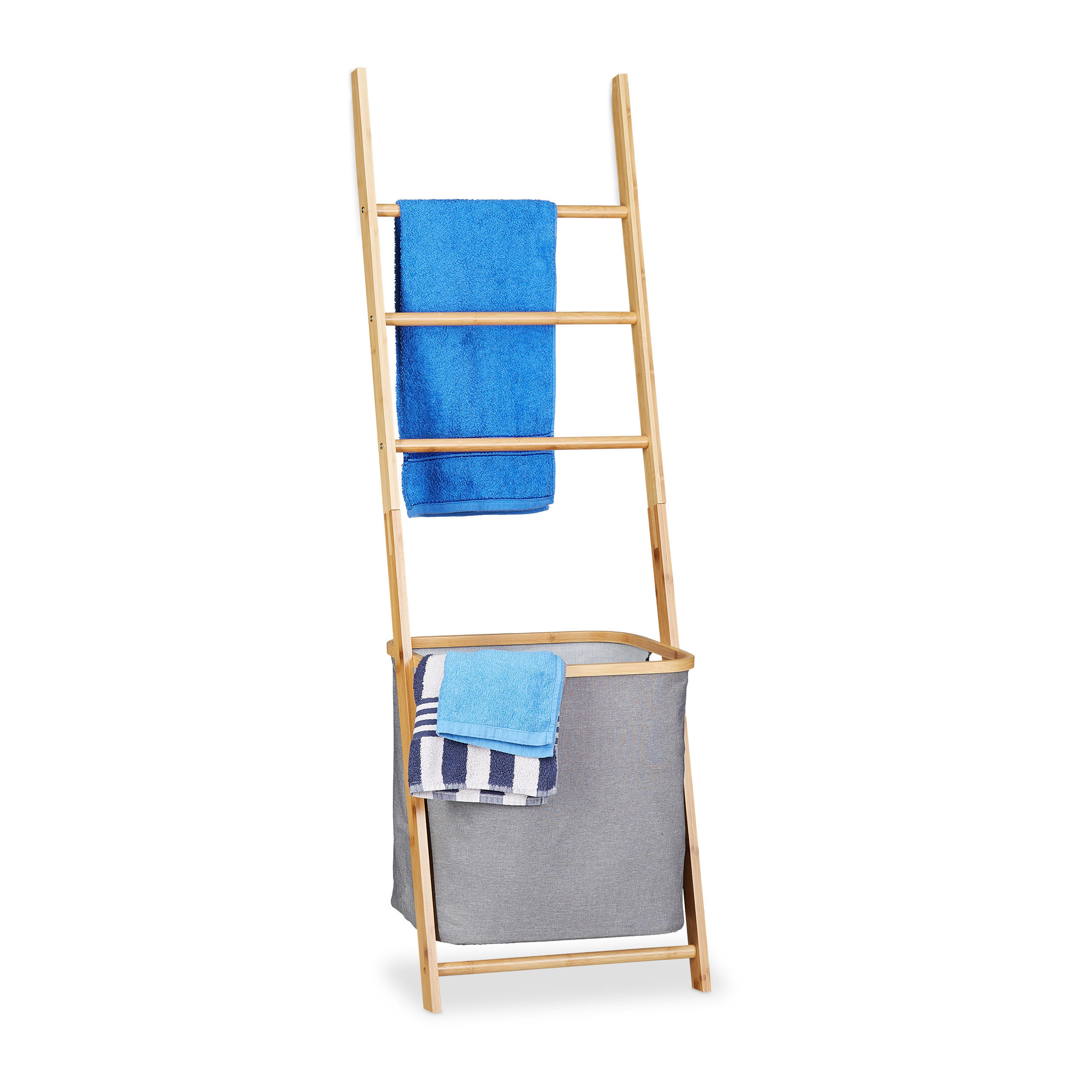 HANDDUKSH&Aring;LLARE Natur bambu med tv&auml;ttp&aring;se Ljusbrun 139/43.5/33 cm