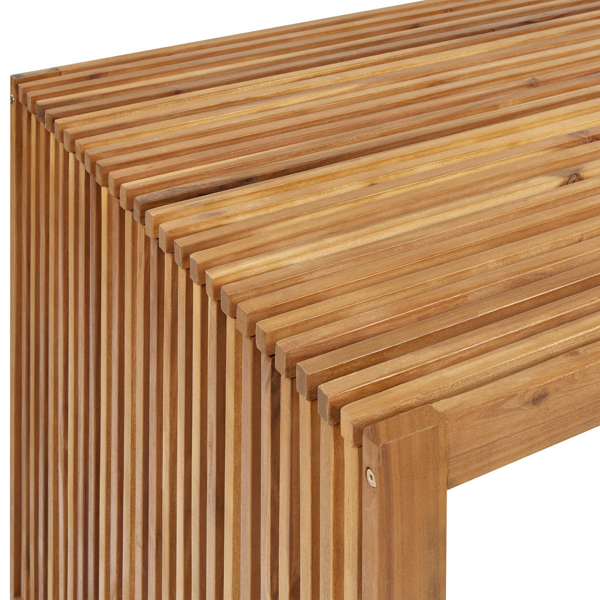 GARTENTISCH Akazienholz hellbraun 180/90 cm Sulzano - Hellbraun, Holz (90/180/75cm) - Beliani