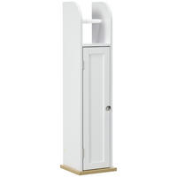 TOILETTENPAPIERHALTER DE-12471 mit schrank 20/20/80 cm Weiß - Weiß, Holzwerkstoff (20/80/20cm) - ComfortXL