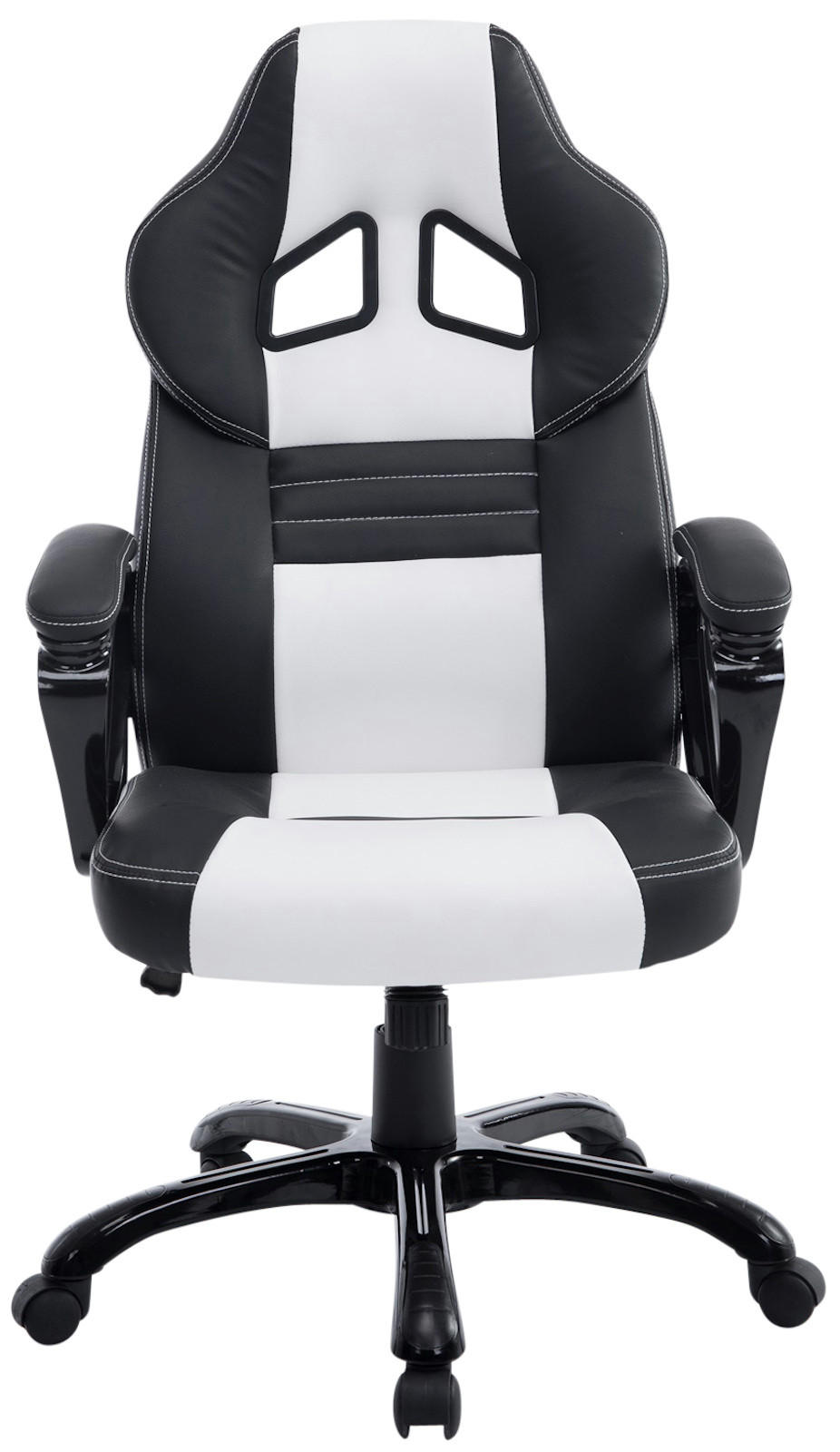Thumbnail - CLP Chefsessel, Weiß, Schwarz, Textil, 65x114x70 cm, Arbeitszimmer, Bürostühle, Chefsessel