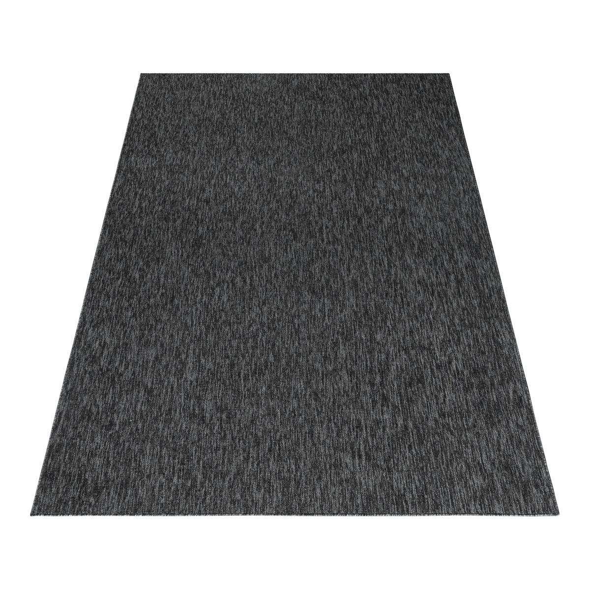 TEPPICH Kurzflor Unifarben Polypropylen saugroboter Wohnzimmer Anthrazit Rechteckig 120x170 - Anthrazit, Textil (120/170cm) - KADIMA DESIGN