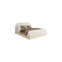 POLSTERBETT OLIVIA 140x200 cm Crem 01 34 Holzlatten - Ecru, Textil (140/200cm) - Lookway