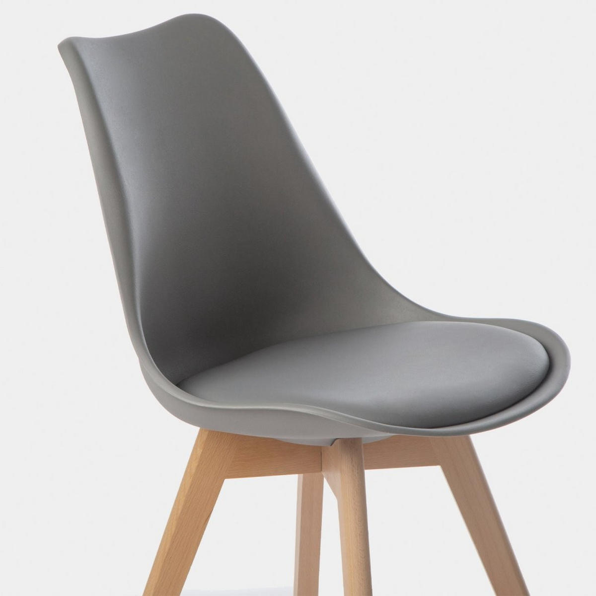 ESSZIMMERSTUHL Kler Grau 48 cm x 82 cm - Grau, Kunststoff (48/82/57cm)