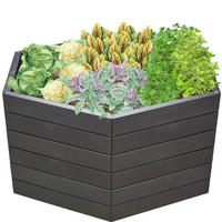 HOCHBEET XL 75, , inkl. Wassersparsystem - Anthrazit, Kunststoff (145/75/145cm) - GARANTIA