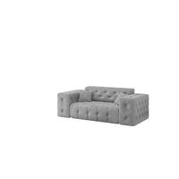 SOFA 2-sitzer Chantal In Moly - Hellgrau, Holzwerkstoff/Textil (186/78/96cm) - Fun Möbel