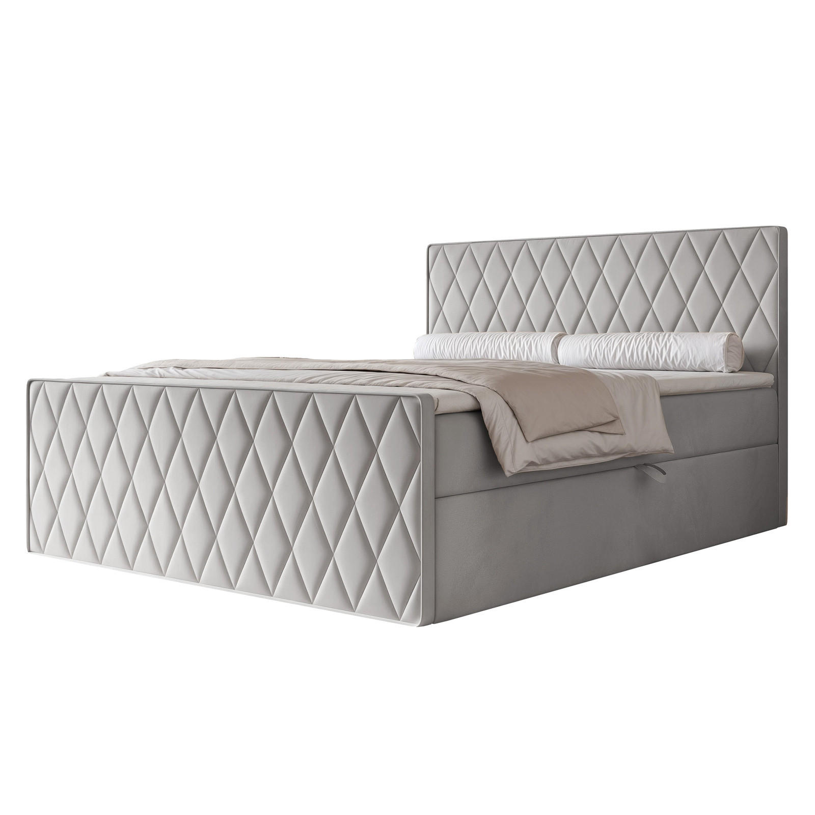 Ravio Boxbett Hellgrau 140x200 cm