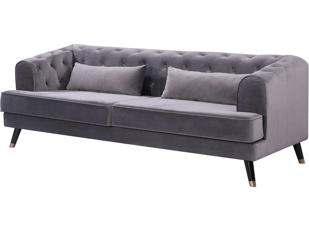 EINZELSOFA gloria Grau - Grau, Textil (86/76/216cm) - Habitat Garten
