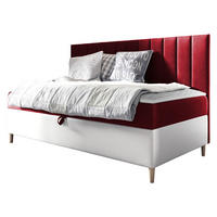 BOXBETT Maja Junior 2 - Rot/Weiß, Holz (90/200cm) - MIRJAN24