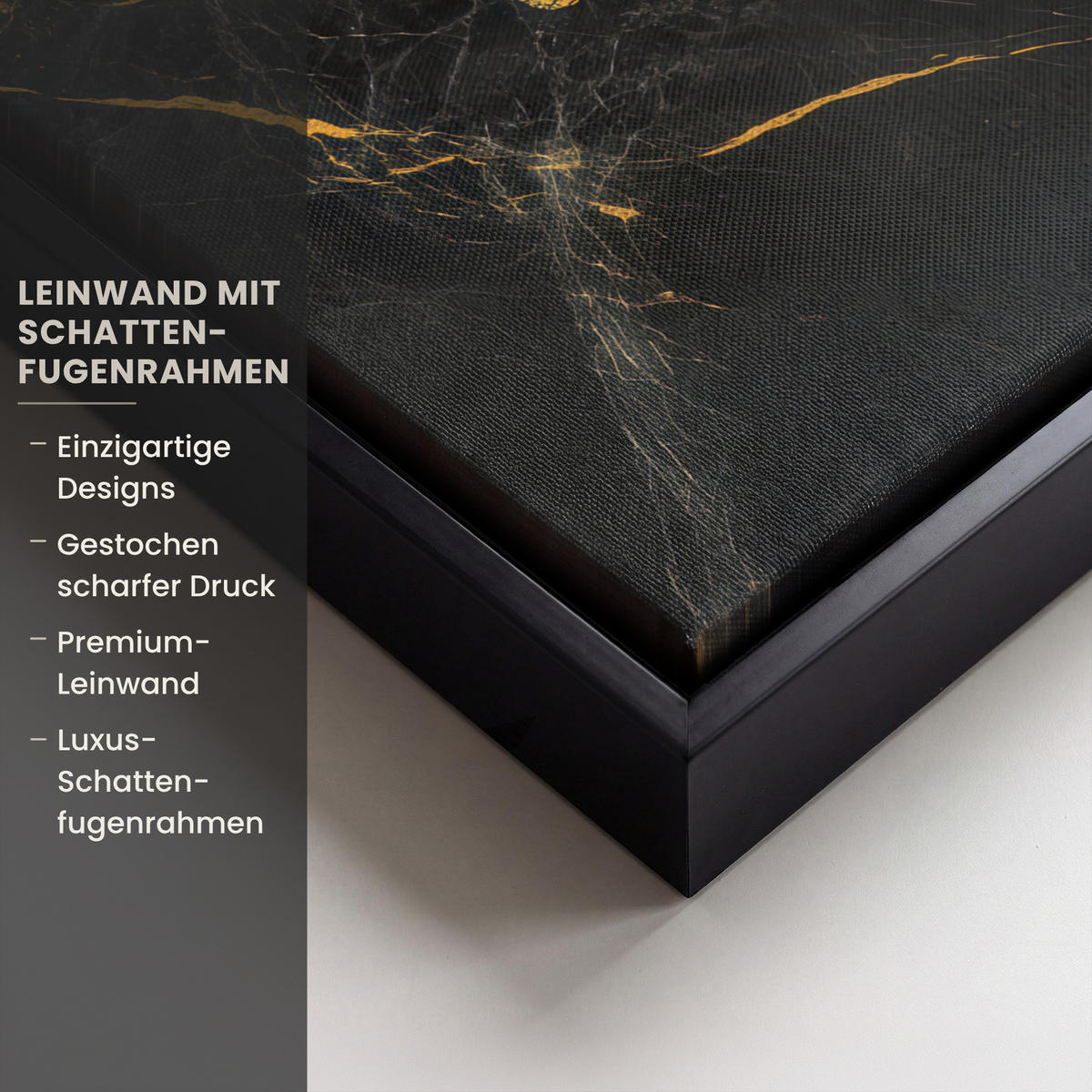 LEINWAND Bilder mit Rahmen - Weltkarte - Gold - Marmor - 30x40 - Goldfarben, Textil (30/40cm) - MuchoWow