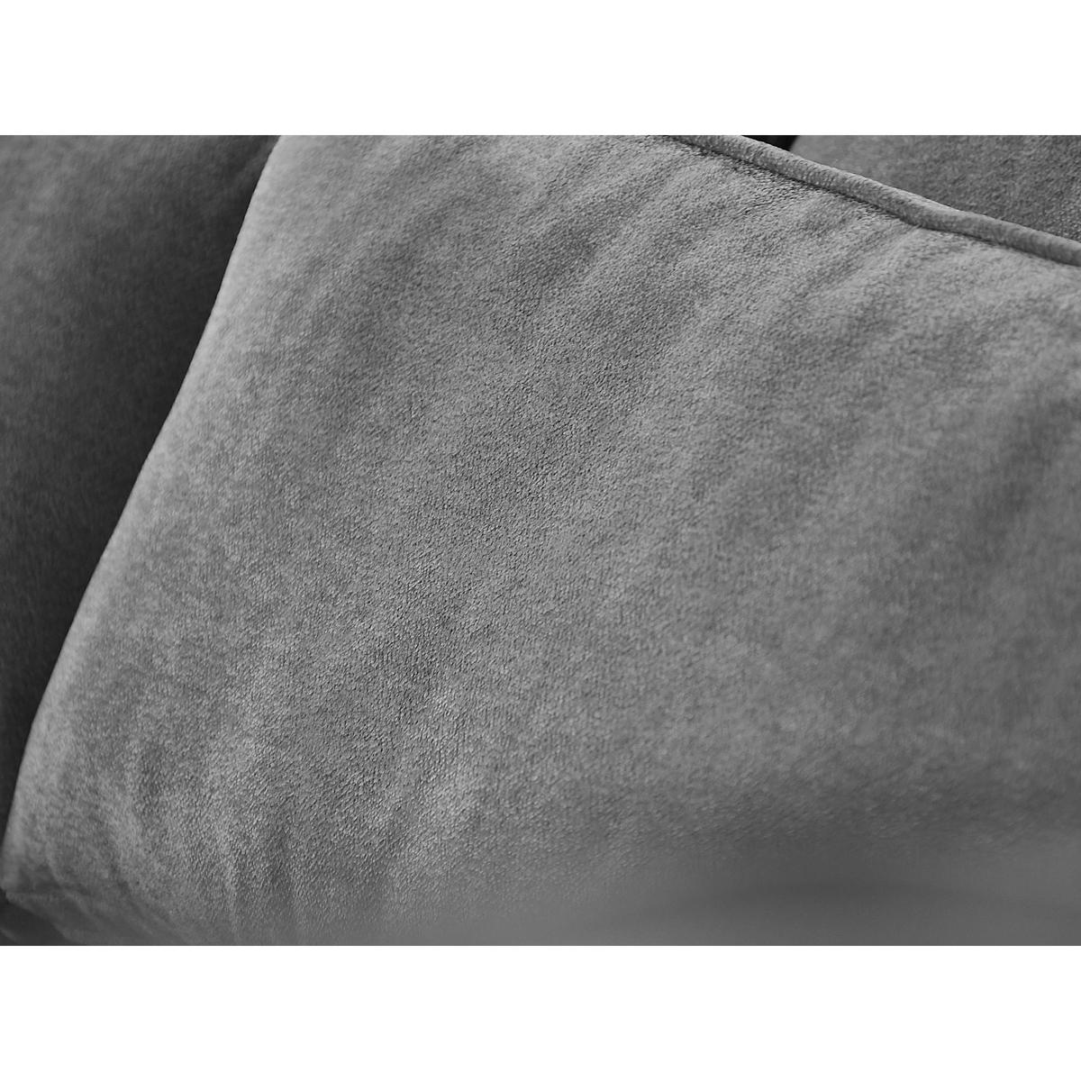 ECKSOFA Parma ohne Schlaffunktion hellgrau links - Hellgrau/Schwarz, Textil (314/224cm) - Beautysofa