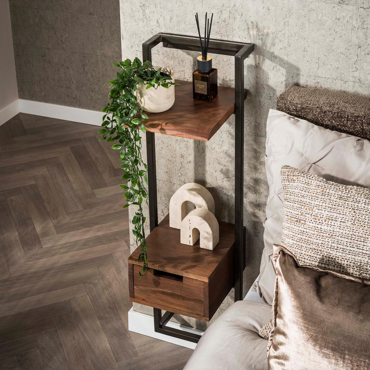 NACHTTISCH Air - Braun - 30/30/100 cm - Braun, Holz (30/100/30cm) - Hoyz Collection