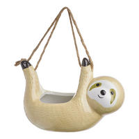 HÄNGE-BLUMENTOPF Hang Loose - Braun, Keramik (10cm) - Butlers