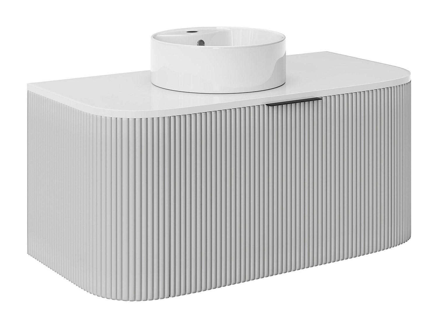 EINZELWASCHTISCH - 99 cmcm x 50 cmcm - Holz, Platte - Weiß - LOMERI - Weiß, Holz (99/45/50cm) - Vente-Unique