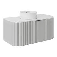 EINZELWASCHTISCH - 99 cmcm x 50 cmcm - Holz, Platte - Weiß - LOMERI - Weiß, Holz (99/45/50cm) - Vente-Unique