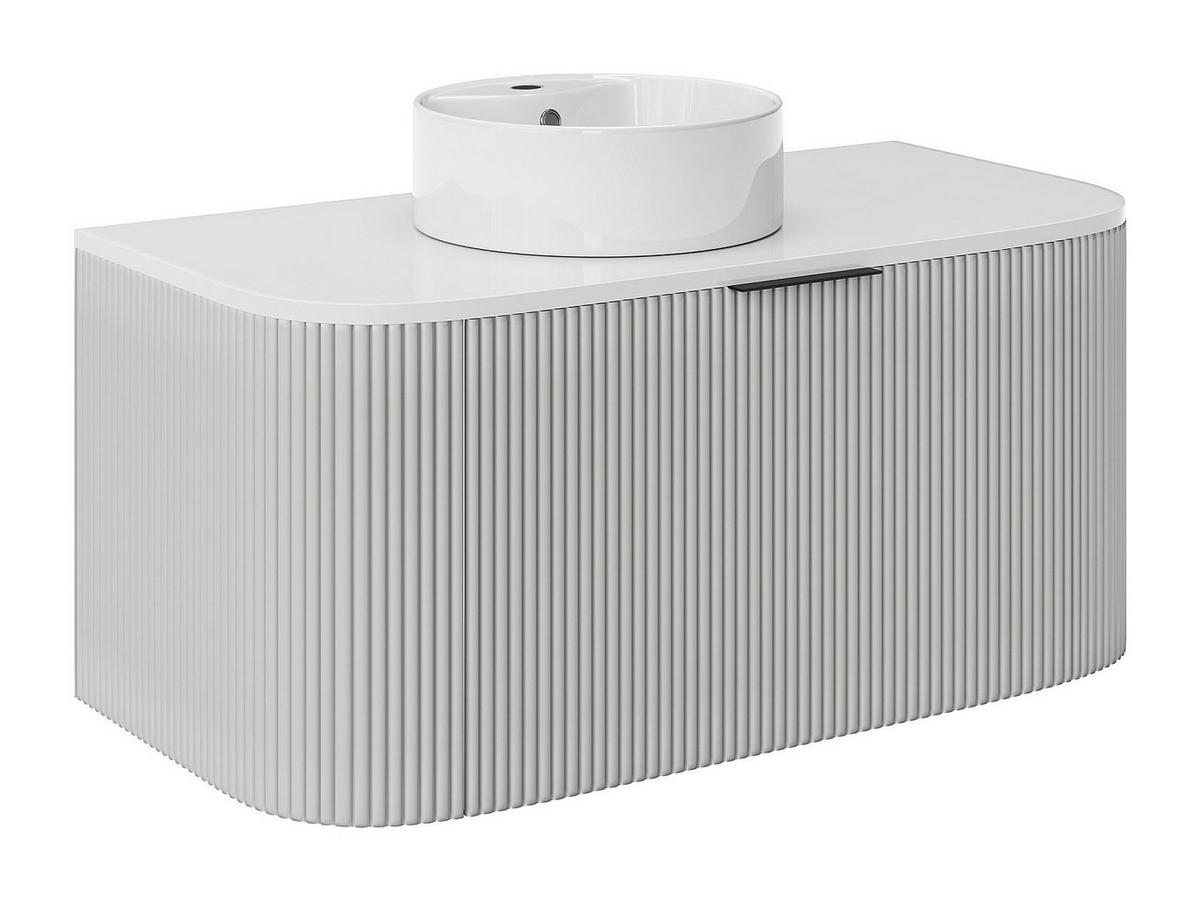 EINZELWASCHTISCH - 99 cmcm x 50 cmcm - Holz, Platte - Weiß - LOMERI - Weiß, Holz (99/45/50cm) - Vente-Unique