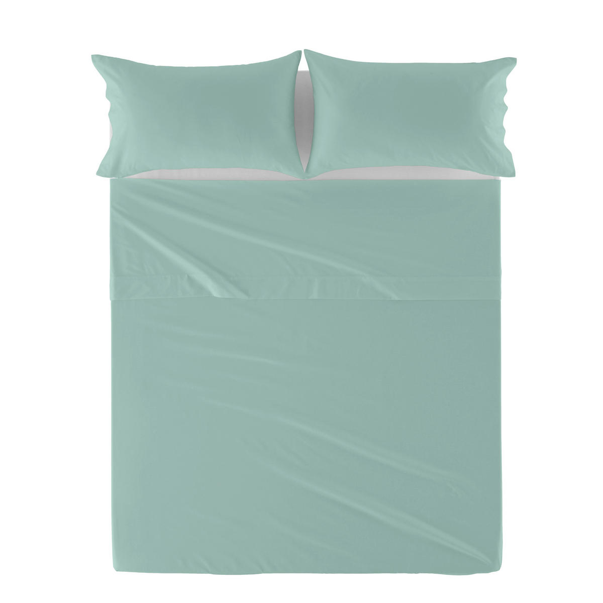 OBERBETTLAKEN basic 180x270 cm minze - Mintgrün, Textil (180/270cm) - Happy Friday