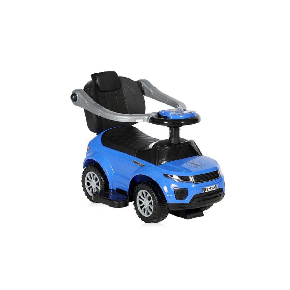 RUTSCHER 3 in 1 Kinderauto Off Road blau Schiebegriff Musik Rückenlehne - Blau, Kunststoff (52/25/35cm) - Lorelli