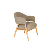SESSEL Indy Dunkelbraun/ Beige - Braun, Textil (64/76.5/66.5cm) - Housecraft Living