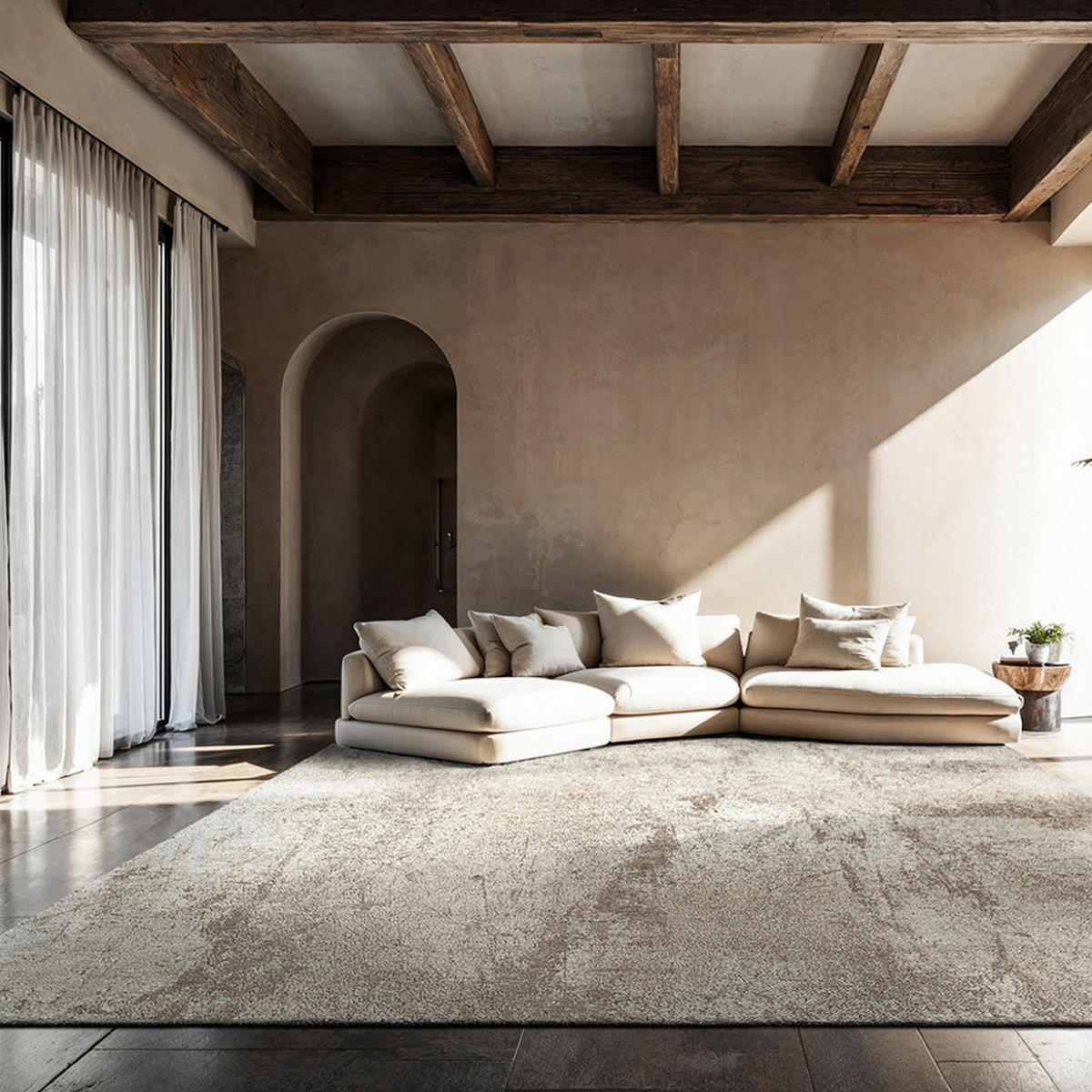 TEPPICH Albatre Mad Men Sol 80/150 cm - Grau, Textil (80/150cm) - Louis De Poortere