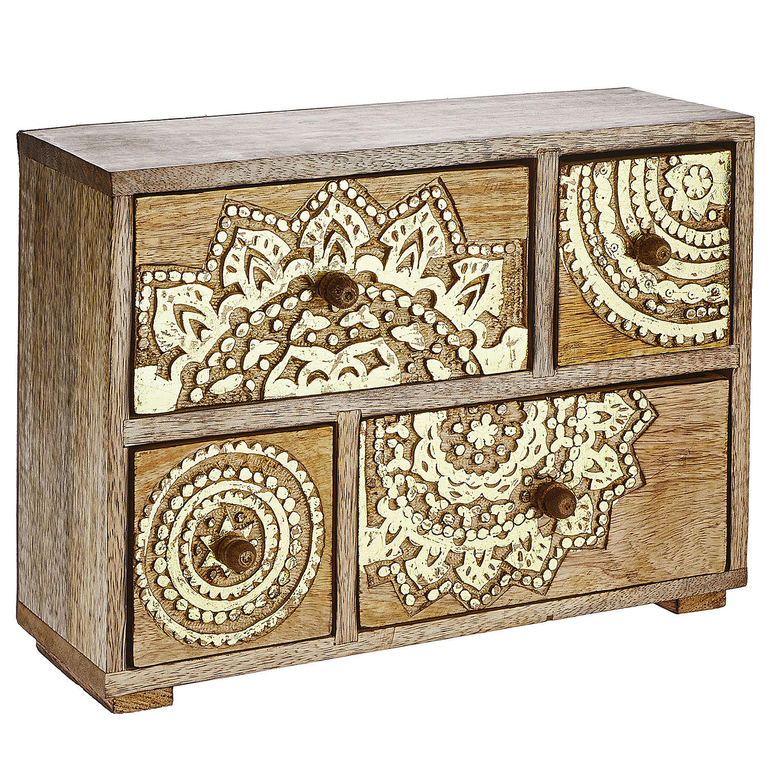 DEKO-SCHRANK Bali - Goldfarben, Holz (11/29/22cm) - Butlers